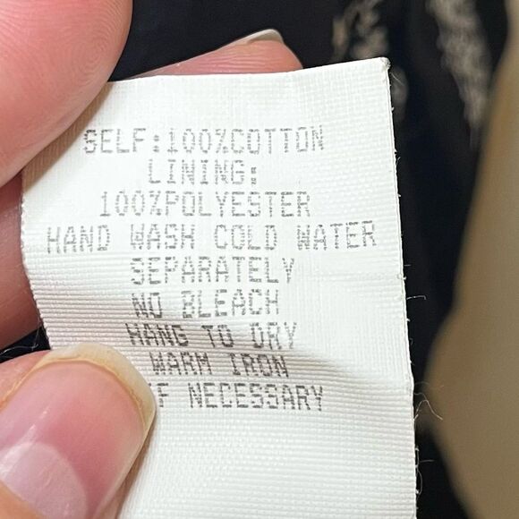 Rabbit Rabbit Rabbit Fit & Flare Dress Sleeveless/Strapless Embroidered Black 10 - Picture 9 of 10